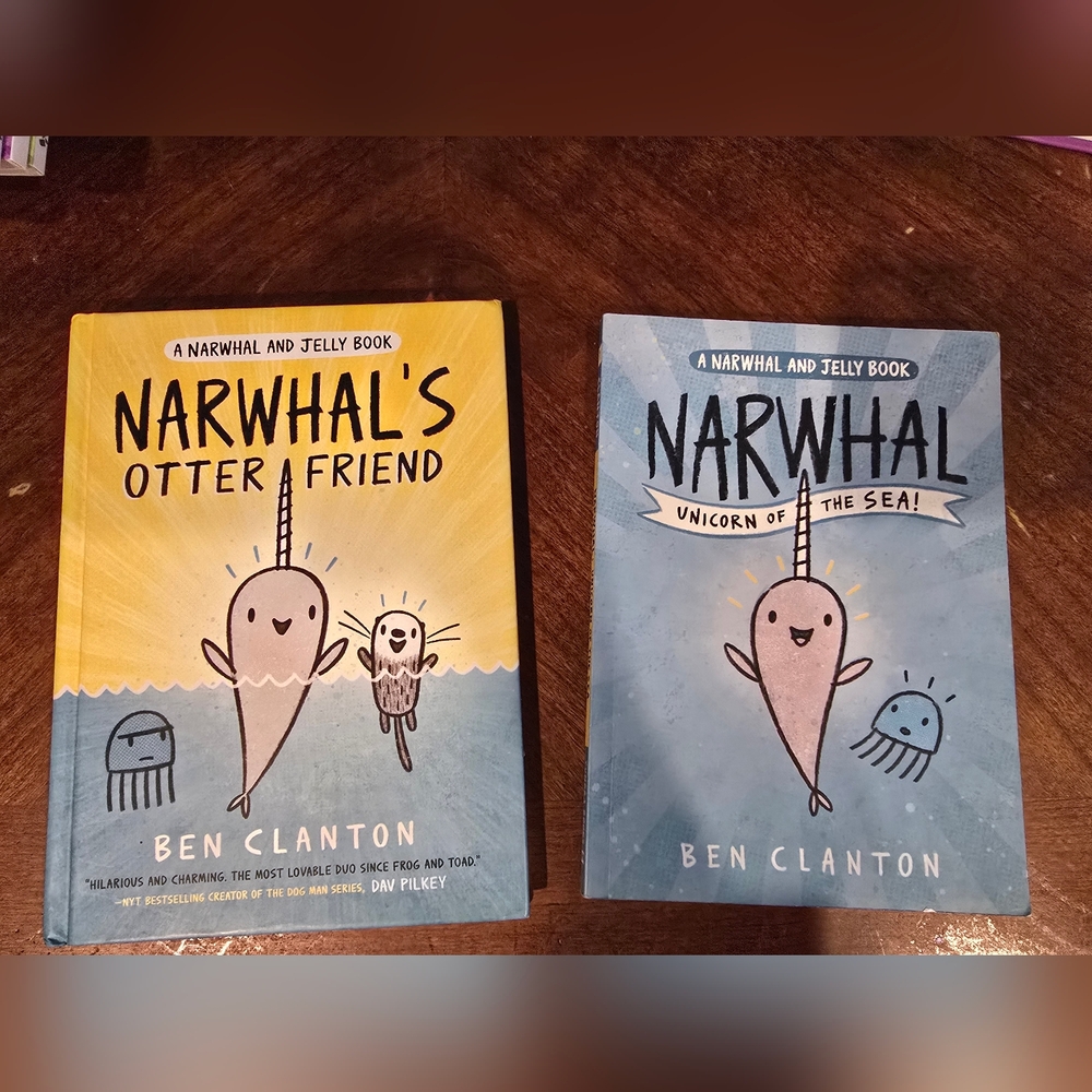 Tundra Narwhal's Otter Friend and Unicorn of the Sea Books - 2 Books